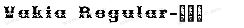 Vakia Regular字体转换